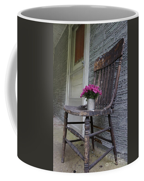 Wall Art Coffee Mug featuring the photograph Sit A Spell by Chris Naggy