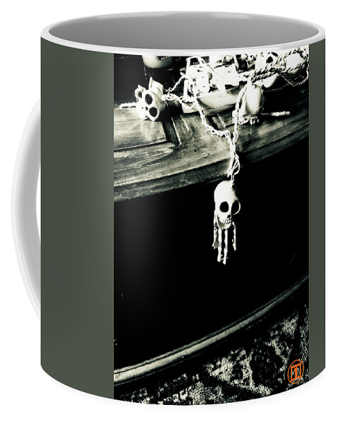 Halloween Coffee Mug featuring the photograph Skeletons by Grey Coopre