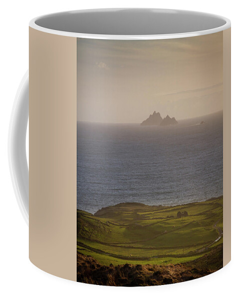 Location Coffee Mug featuring the photograph Skellig Contours by Mark Callanan
