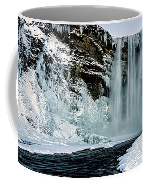 Iceland Coffee Mug featuring the photograph Skogafoss Waterfall by Gary Johnson