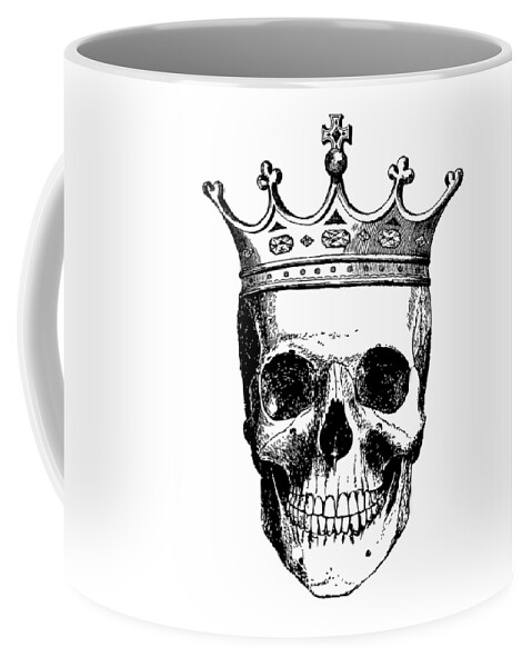Skull King Coffee Mug featuring the digital art Skull King by Eclectic at Heart