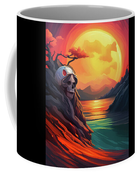 Mountains Coffee Mug featuring the digital art Skull Valley by Jason Denis