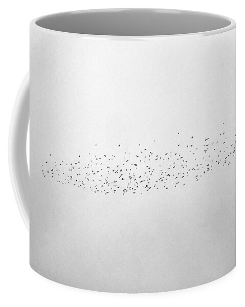  Mono Coffee Mug featuring the photograph Sky and birds Study IX by Guido Montanes Castillo