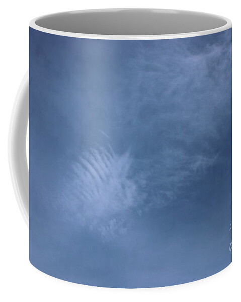 Clouds Coffee Mug featuring the photograph Sky Feather by Kimberly Furey