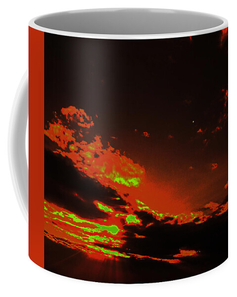  Coffee Mug featuring the photograph Sky Fires by Trevor A Smith