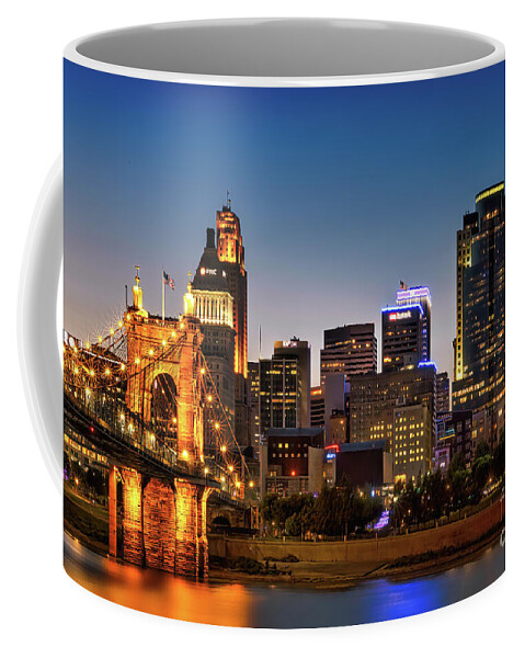 Cincinnati Coffee Mug featuring the photograph Cincinnati Skyline by Shelia Hunt