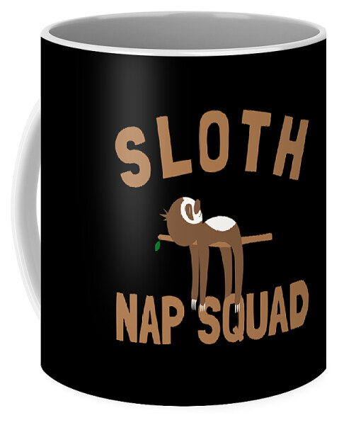 Funny Coffee Mug featuring the digital art Sloth Nap Squad by Flippin Sweet Gear