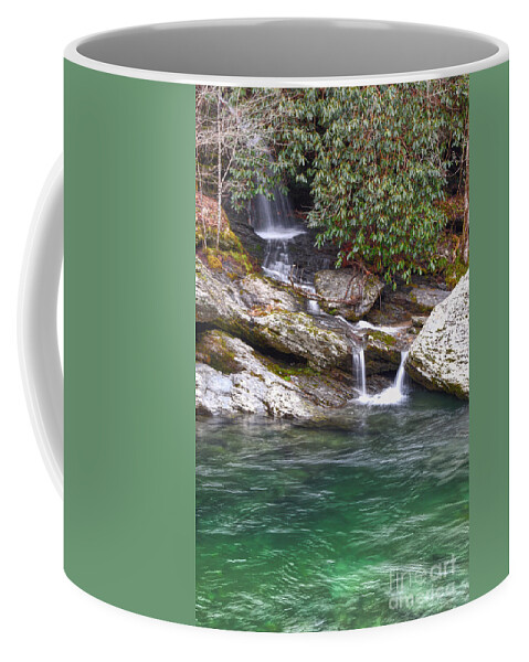 Waterfalls Coffee Mug featuring the photograph Small Waterfalls 2 by Phil Perkins