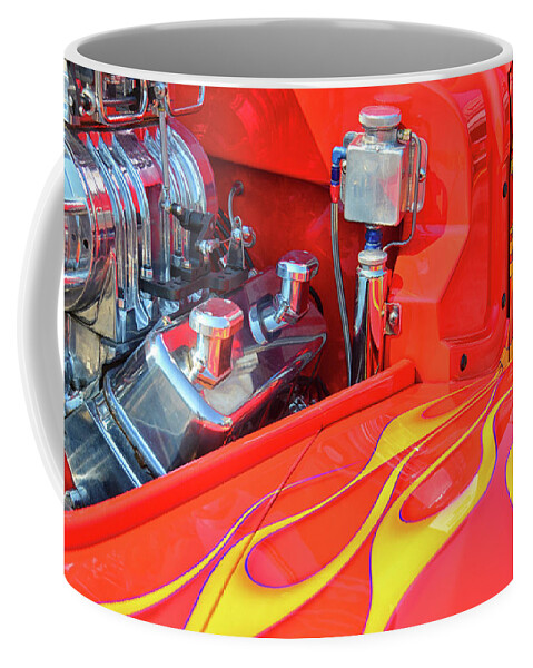 Car Coffee Mug featuring the photograph Smokin' Hot Willys by Mike Martin