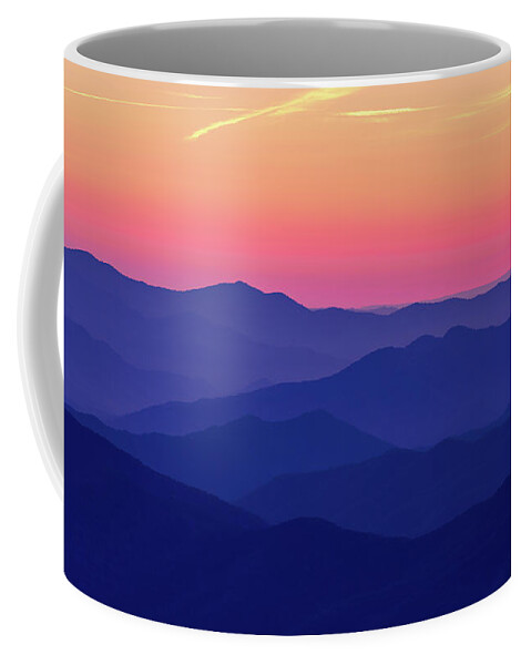Clingmans Coffee Mug featuring the photograph Smoky Mountain Autumn Sunset by Kenneth Everett