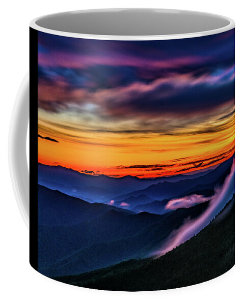 Clingmans Coffee Mug featuring the photograph Smoky Mountain Sunset by Kenneth Everett
