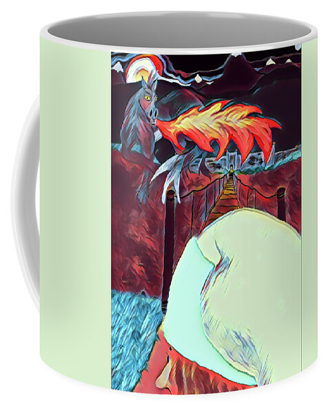  Coffee Mug featuring the photograph SnaggleTooth Remastered by Michelle Hoffmann