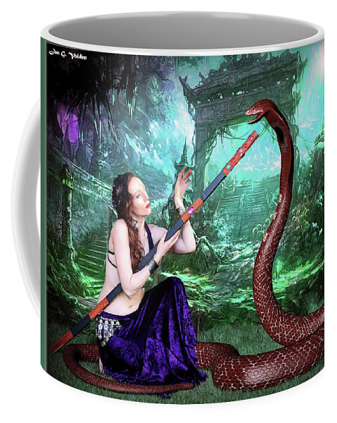  Sorceress Coffee Mug featuring the photograph Snake Charmer by Jon Volden