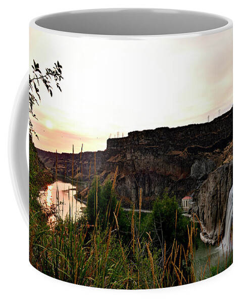Snake River Coffee Mug featuring the photograph Snake River and Shoshone Falls by Amazing Action Photo Video