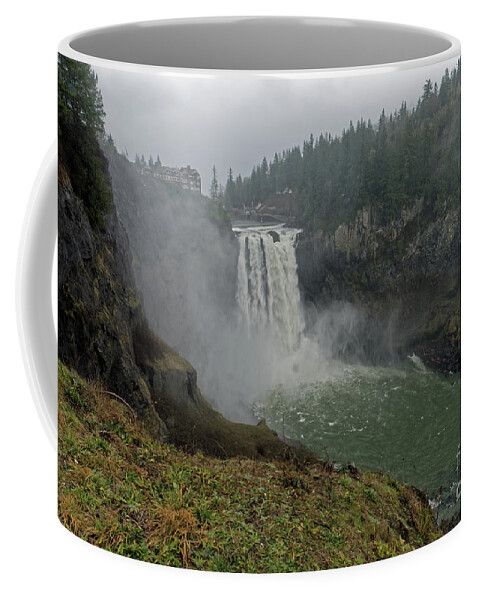 Waterfall Coffee Mug featuring the photograph Snoqualmie Falls in Washington by Natural Focal Point Photography