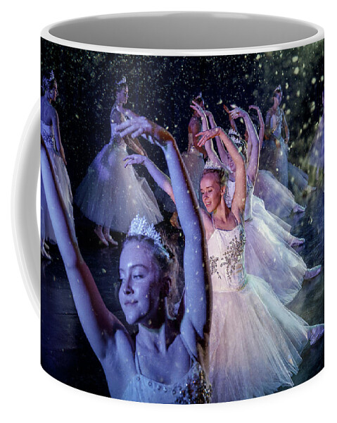 Ballerina Coffee Mug featuring the photograph Snow Dance No. 3 by Craig J Satterlee