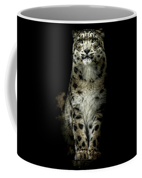 Snow Coffee Mug featuring the photograph Snow Leopard Portrait by Chris Boulton
