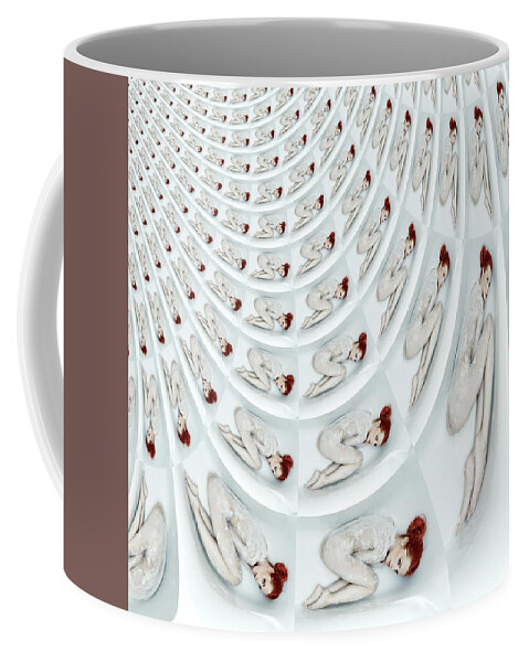 Naked Coffee Mug featuring the digital art Snow Lips Symphony by Stephane Poirier