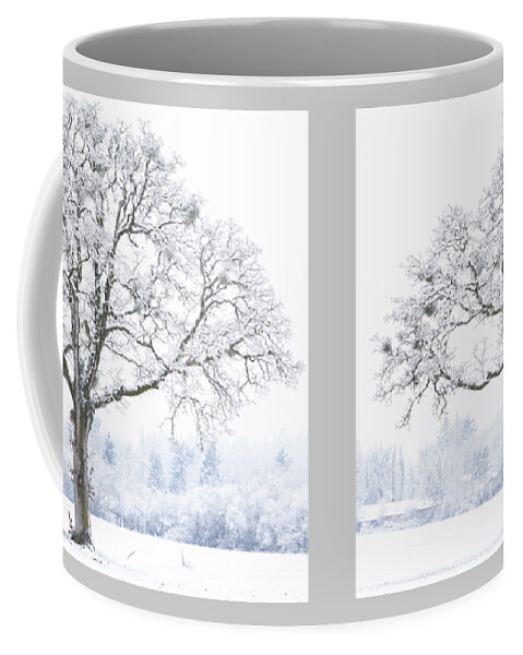 One Coffee Mug featuring the photograph Snow Tree by Catherine Avilez