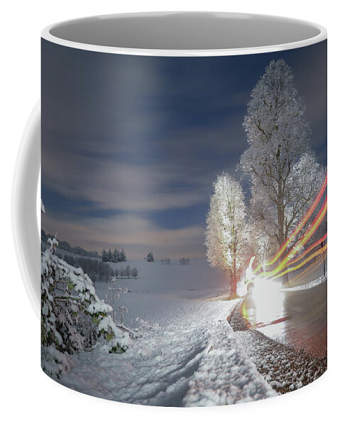 Winter Coffee Mug featuring the photograph Snowy winter wonderland by Andrew Lalchan
