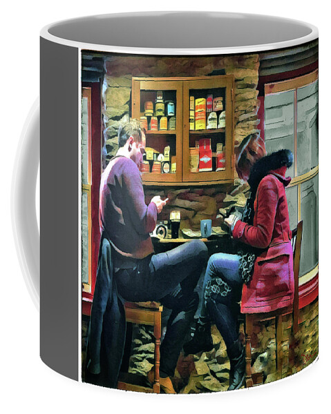 Pub Coffee Mug featuring the photograph Social Distancing In Ireland by Peggy Dietz