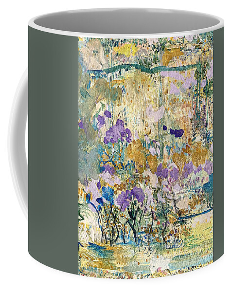 Spring Flowers Coffee Mug featuring the painting Softly Spring Arrived by Nancy Kane Chapman