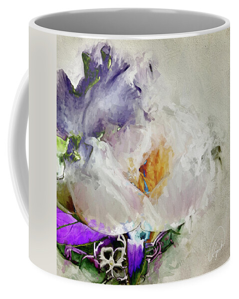 Abstract Coffee Mug featuring the photograph Solar Bouquet by Karen Lynch