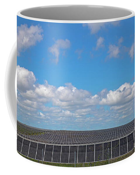 Solar Coffee Mug featuring the photograph Solar Panels by Dart Humeston