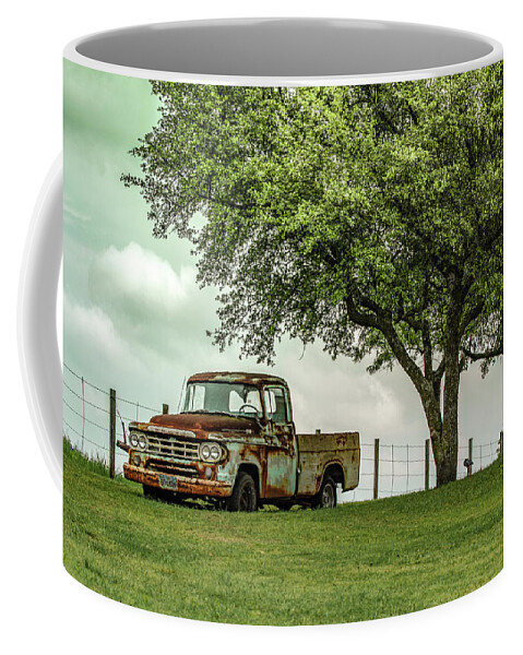 Green Coffee Mug featuring the photograph Something About a Truck by KC Hulsman