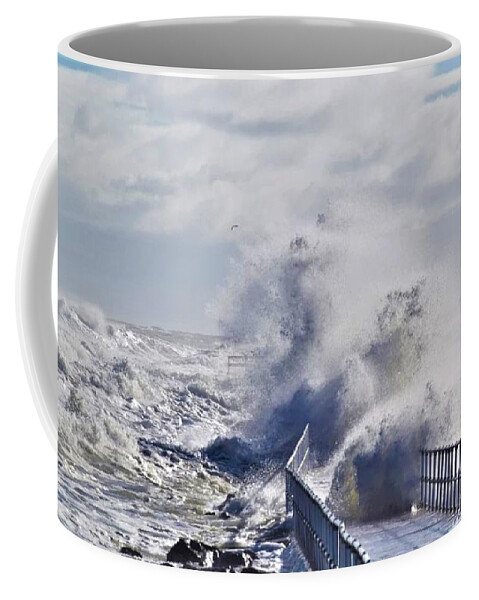 Sea Coffee Mug featuring the photograph Sometimes an Angry Sea by John Anderson