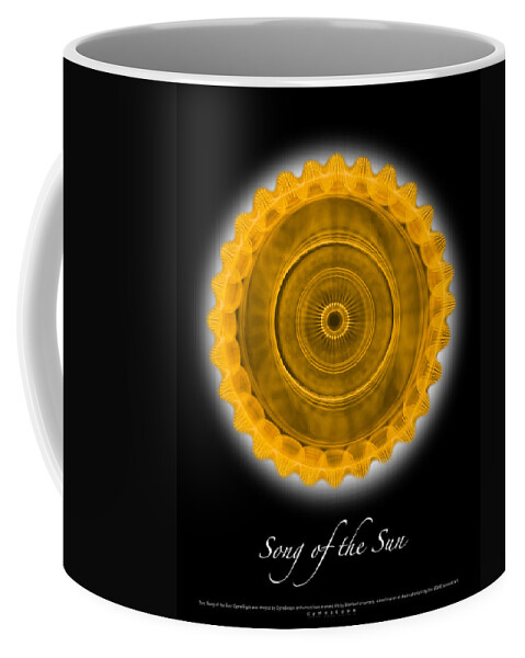 Cymatics Coffee Mug featuring the photograph Song of the Sun #3 by CymaScope