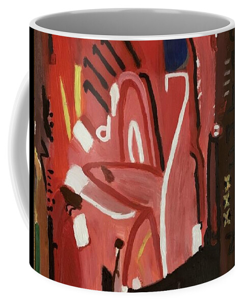 Abstract Coffee Mug featuring the painting Sonic, a beautiful abstract piece by Denise Morgan