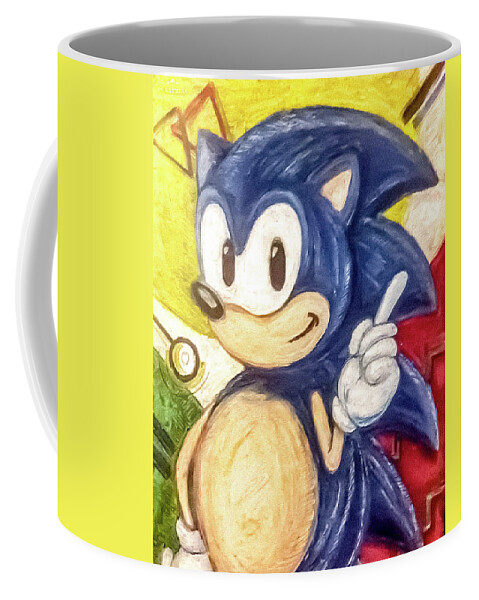 Sonic The Hedgehog Coffee Mug by Janine Messenger - Pixels