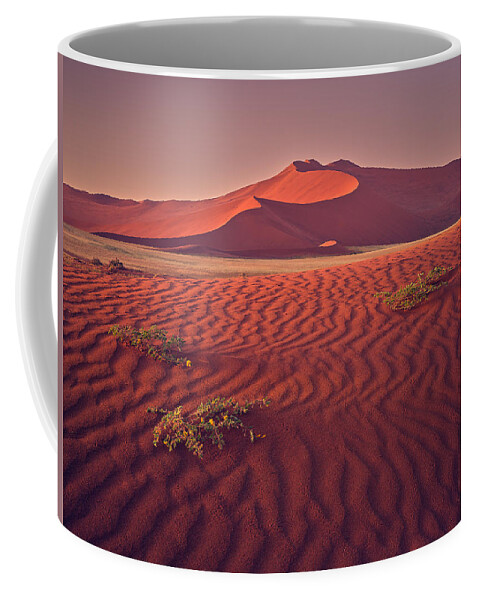 Sossusvlei Coffee Mug featuring the photograph Sossusvlei at Dawn by Peter Boehringer