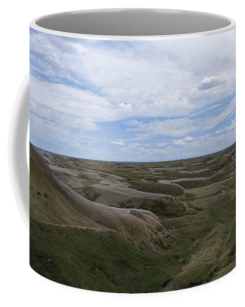 Badlands Coffee Mug featuring the photograph South Dakota Badlands 628 by Cathy Anderson