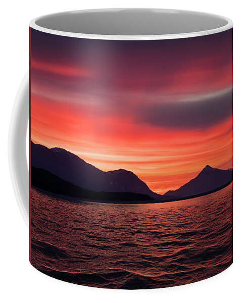 Sunset Coffee Mug featuring the photograph Southeast Alaskan Sunset by Michele Cornelius
