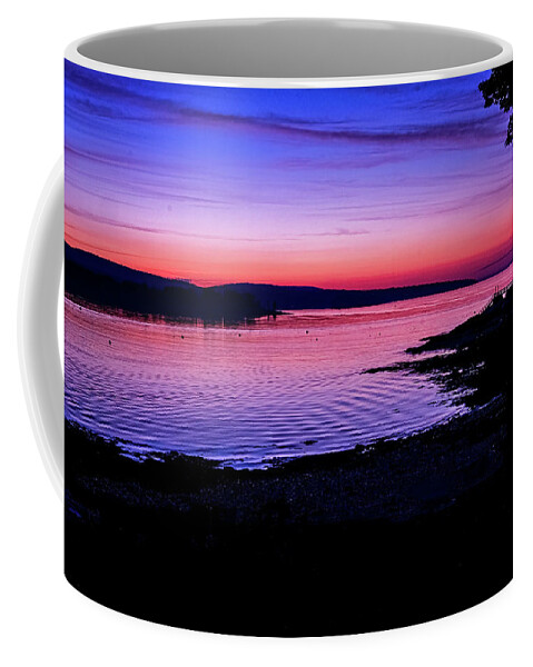South Freeport Harbor Maine Coffee Mug featuring the photograph Southwest Harbor Sunrise by Tom Singleton