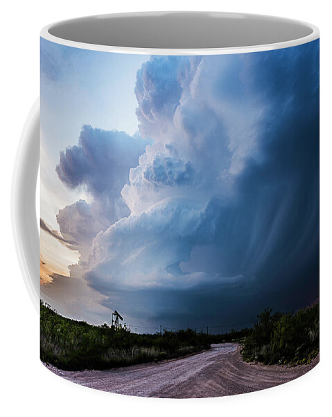 Supercell Coffee Mug featuring the photograph Southwest Texas Oilfield by Marcus Hustedde