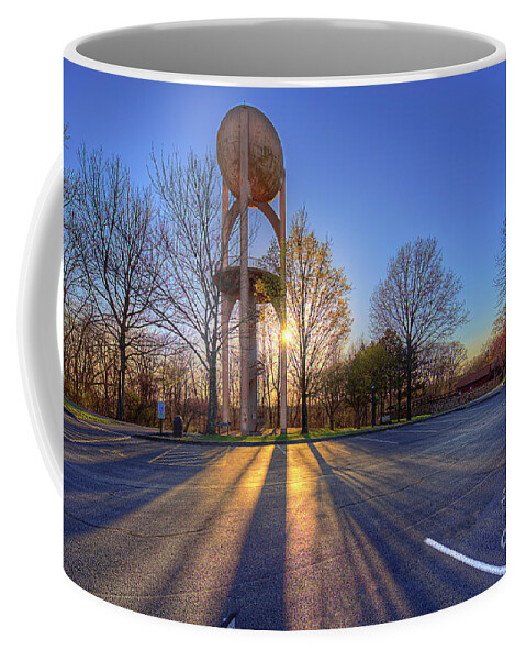 Travel Coffee Mug featuring the photograph Space Age Water Tower by Larry Braun