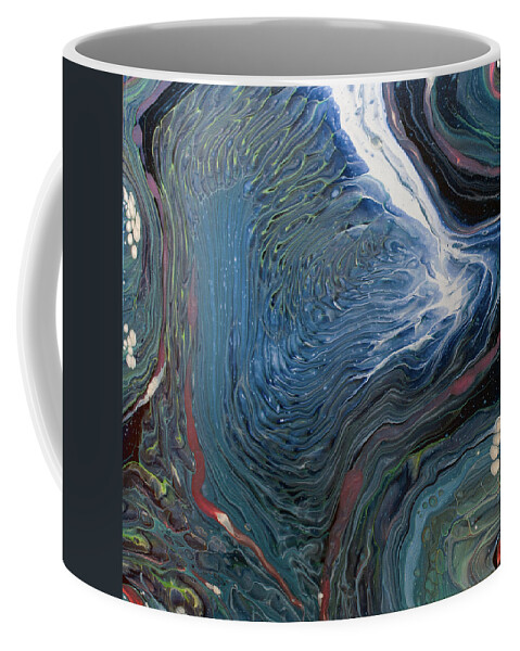 Gay Pautz Coffee Mug featuring the painting Space Waves by Gay Pautz
