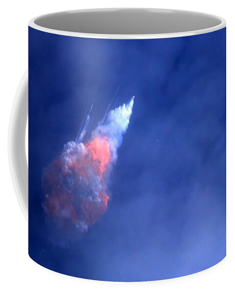 Spacex Coffee Mug featuring the photograph SpaceX Crew Dragon Abort Test by Bradford Martin