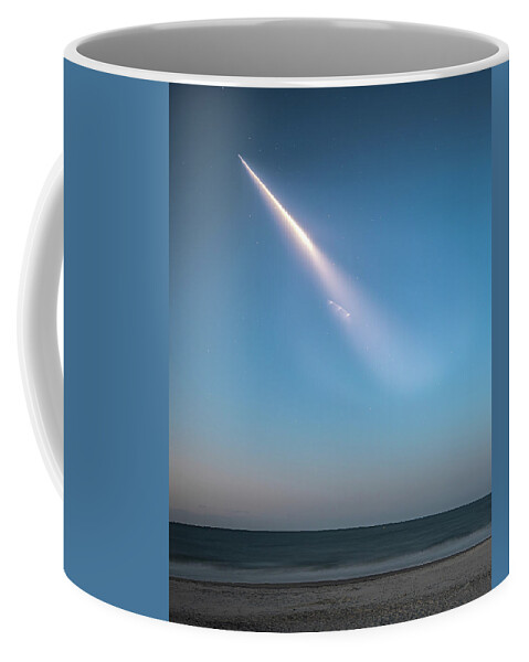 Spacex Coffee Mug featuring the photograph SpaceX on the way to the ISS by Nick Noble