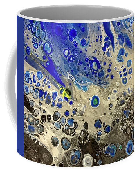 Space Coffee Mug featuring the painting Spacey by Nicole DiCicco