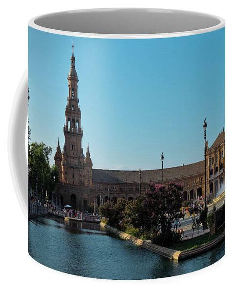 Spain Square Coffee Mug featuring the photograph Spain Square in Seville by Angelo DeVal