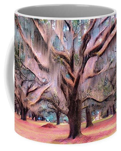 Spanish Moss Coffee Mug featuring the photograph Spanish Moss Number One - Dreamy and Golden by Sea Change Vibes