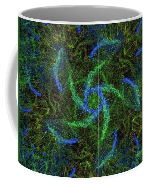 Blue Coffee Mug featuring the digital art Sparkle Paradise by Jeff Iverson