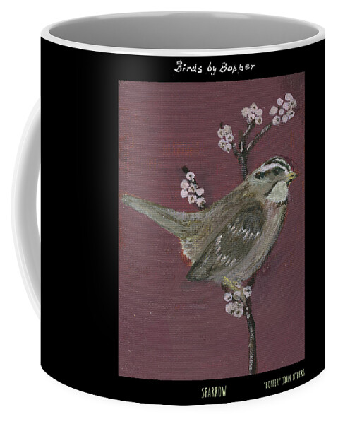 Bird Coffee Mug featuring the painting Sparrow by Tim Nyberg