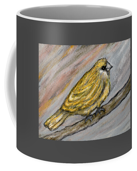 Sparrow Bird Nature Wildlife Animals Bag Pillow Coffee Mug featuring the painting Sparrow by Bradley Boug