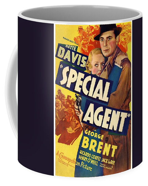Special Coffee Mug featuring the mixed media ''Special Agent'', 1949, movie poster by Movie World Posters