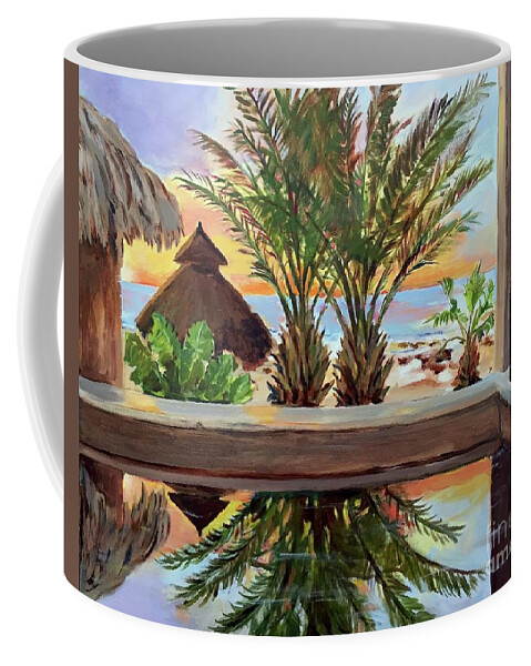 Sunrise Coffee Mug featuring the painting Spicy Sunrise by Mafalda Cento